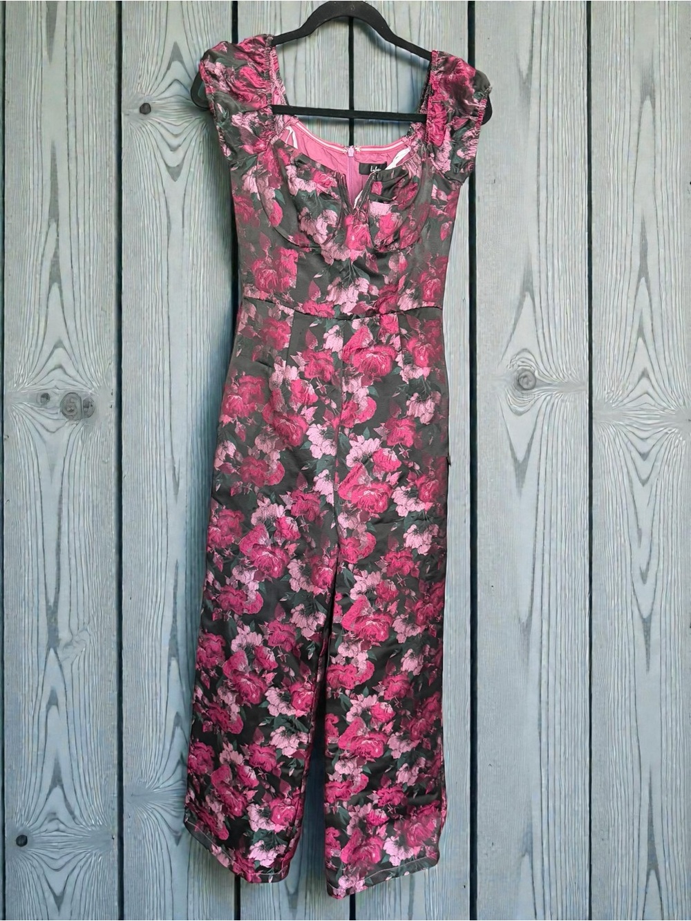Lulu's Jumpsuit with Pink Floral Print
